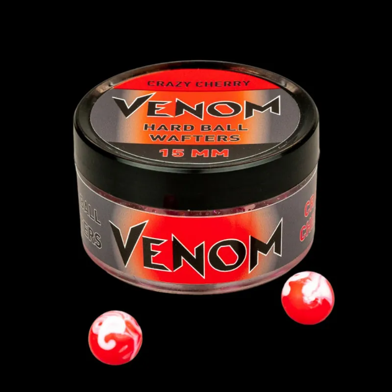 Venom Hard Ball Wafters 15 mm Crazy Cherry csali Lage Kosten