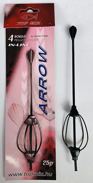 Top Mix Négybordás arrow method feeder kosár, 25g Gecertificeerd