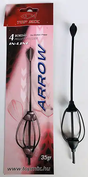 Uitverkoop Top Mix Négybordás arrow method feeder kosár, 35g