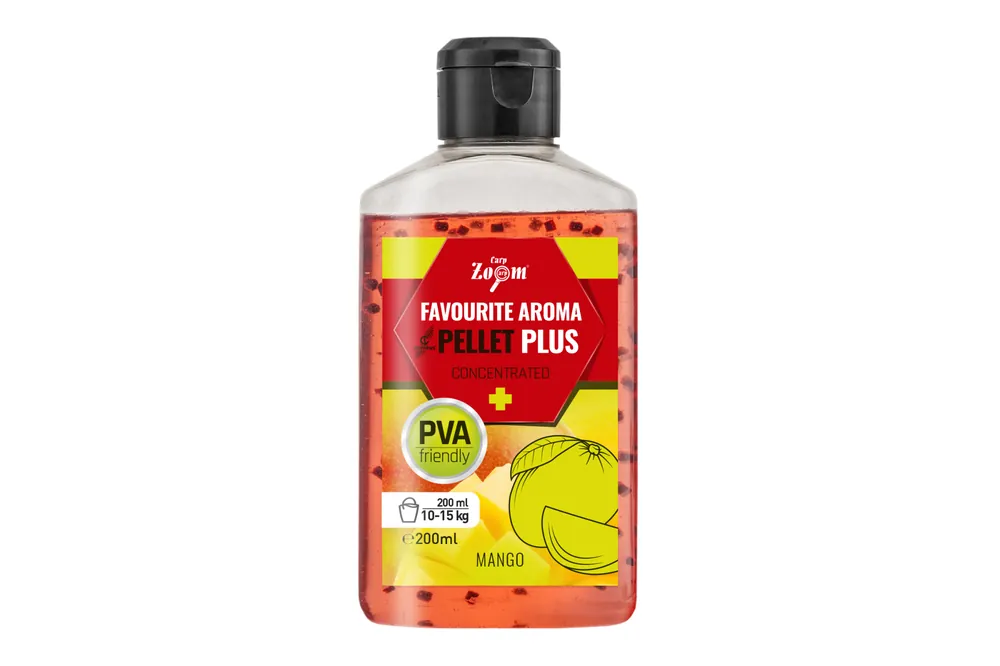 CarpZoom Favourite folyékony aroma pellettel, mangó, 200ml Premium