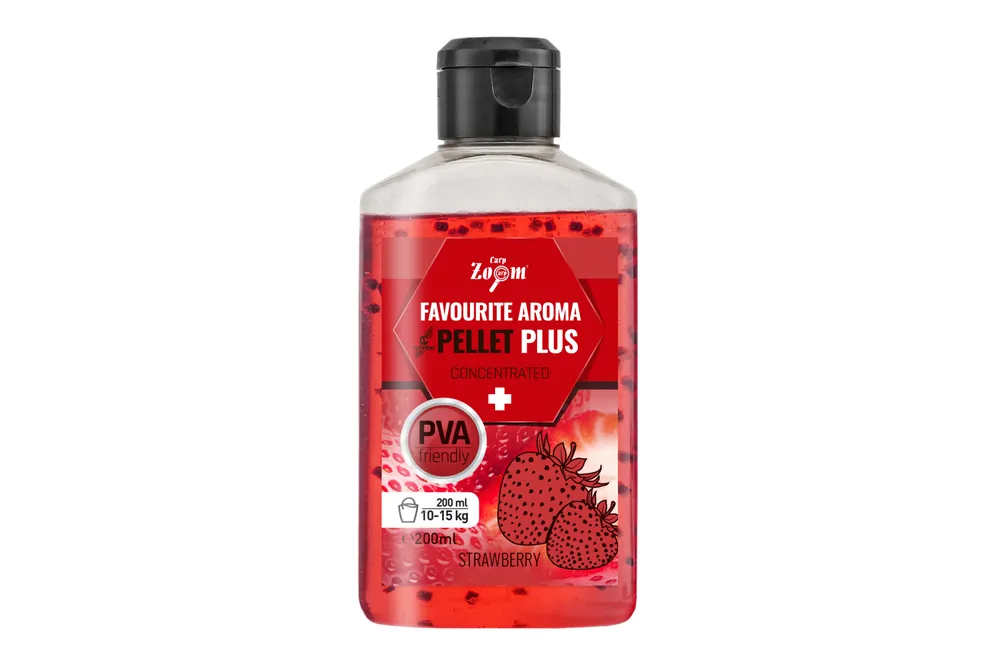 Hete Deal CarpZoom Favourite folyékony aroma pellettel, eper, 200ml