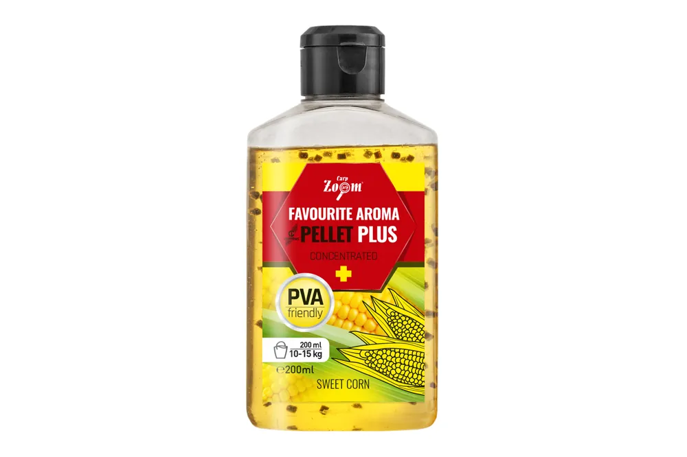 CarpZoom Favourite folyékony aroma pellettel, édes kukorica, 200ml Hoge Kwaliteit
