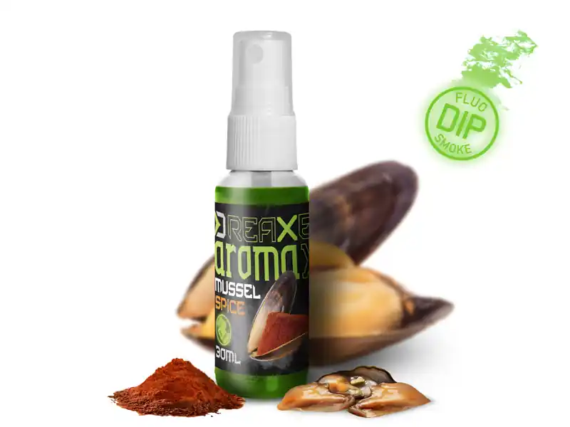 Superprijs Delphin AromaX/30ml dip spray Kagyló-fűszer/fluo zöld