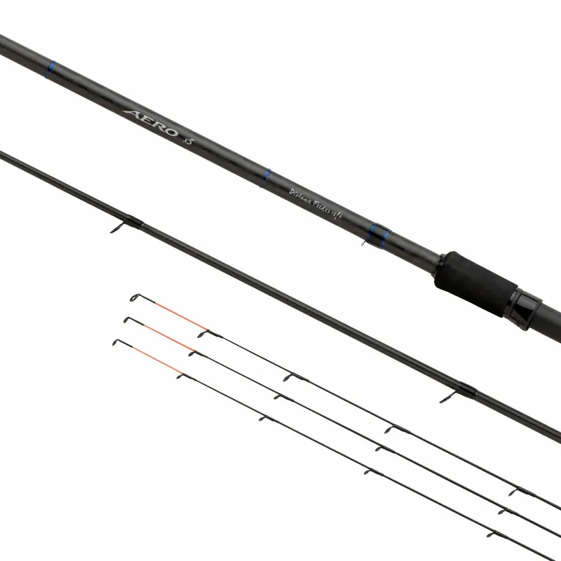 Gereduceerde Prijs Shimano Rod Aero X5 Distance HP Feeder 4,27m 14‘0" 150g 3pc+tips