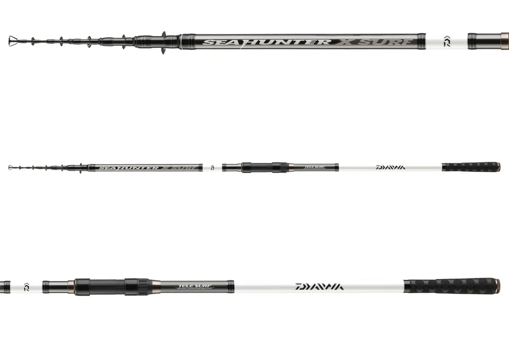 Daiwa Seahunter X Tele Surf 396MH 6sct, 60-180g, 3.90m Populair