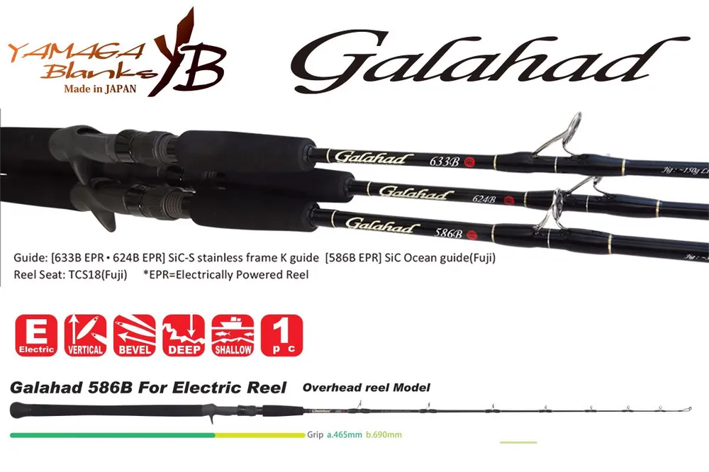 Bestseller Yamaga Blanks Galahad 586B Cast 1.740m Jig Max 350g