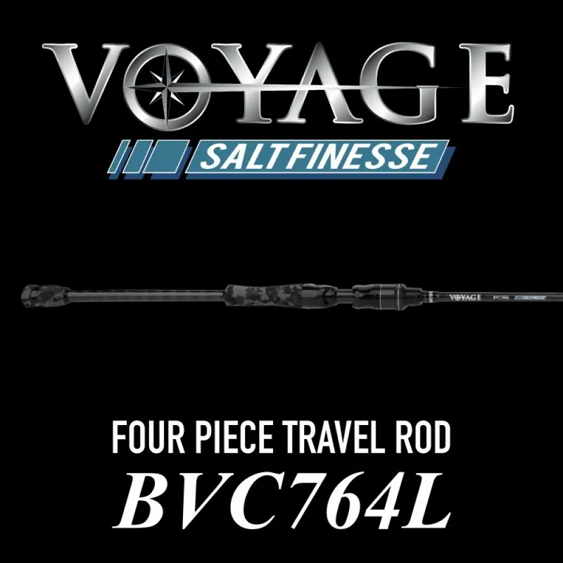 BONE Voyage Saltfinesse 764L Fast Baitcast PE 0.3-0.8 4 részes utazószett Exclusieve Aanbieding