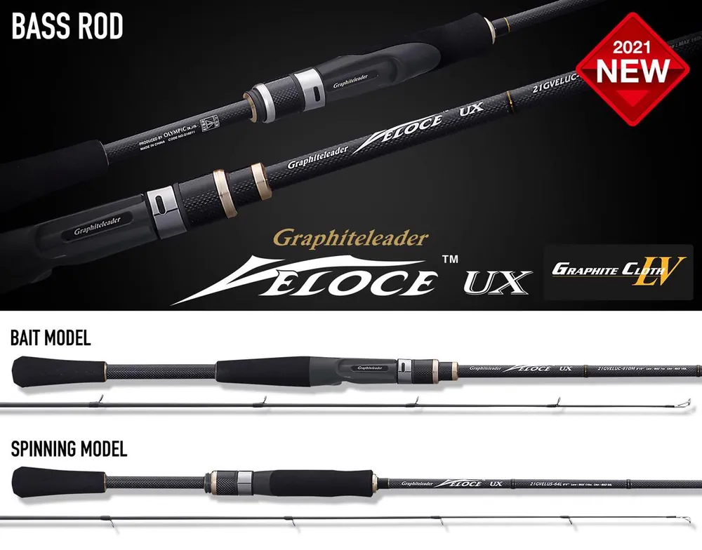 Graphiteleader Veloce Ux 21Gvelus-610ml R-Fast 2.09m 3/8Oz 10.5g Medium Light Direct Beschikbaar
