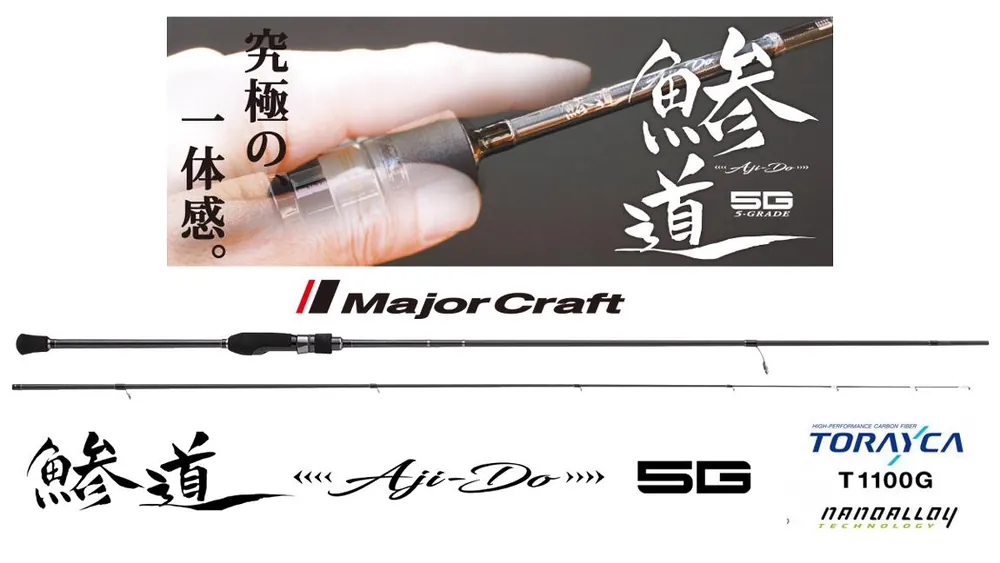 Major Craft Aji-Do 5G Ad5-S722H Fast 2.18m 1-15g Snelle Levering