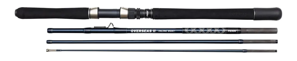 PENN OVERSEAS II Inline Boat 210 30-50lb 4 Darab multis pergető bot Meest Verkocht