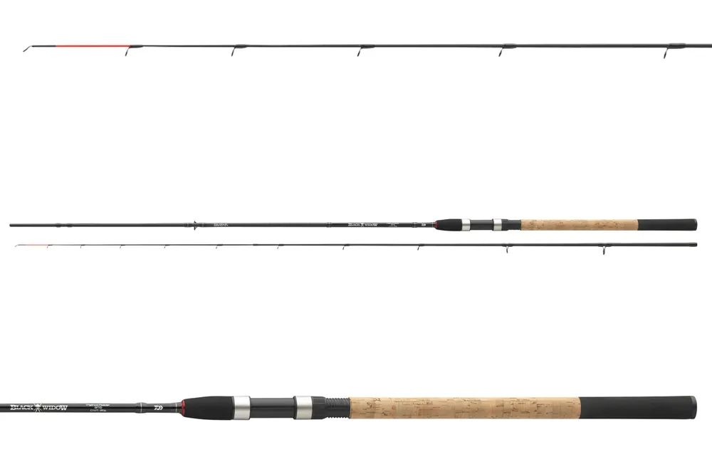 Koop Vandaag Daiwa Black Widow Method Feeder 11MLQ (3+2sct, -60g, 3.30m, 2/3)
