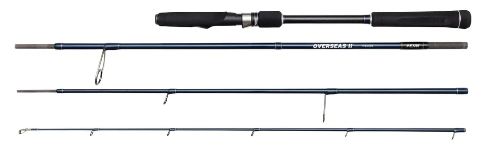 Lage Prijs PENN OVERSEAS II Inshore 210 10-30g 4 Darab pergető horgászbot