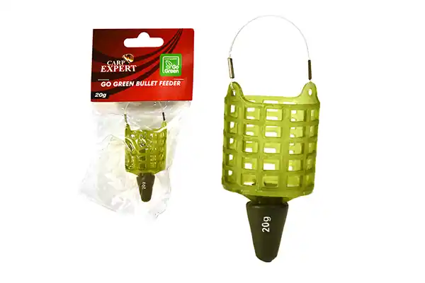 Carp Expert Go Green Bullet Feeder Kosár 40G Actieprijs