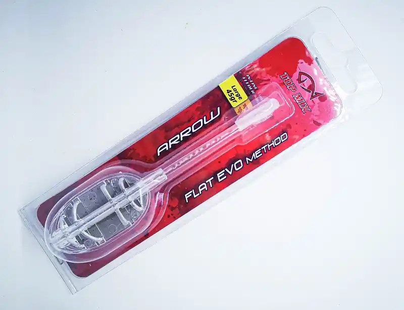 Beste Prijs TOP MIX ARROW FLAT EVO method feeder kosár - L 45g