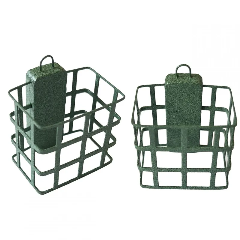 PELLET FEEDER LEMEZ-SZÖGLETES SZINTER-ZÖLD 80G Gereduceerde Prijs