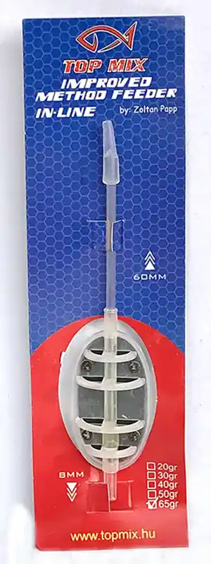 Top Mix Improved Method Feeder kosár, 65g Lage Prijs