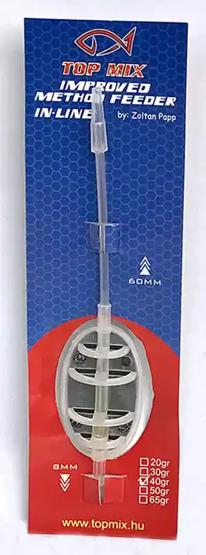 Top Mix Improved Method Feeder kosár, 40g Seizoensaanbieding
