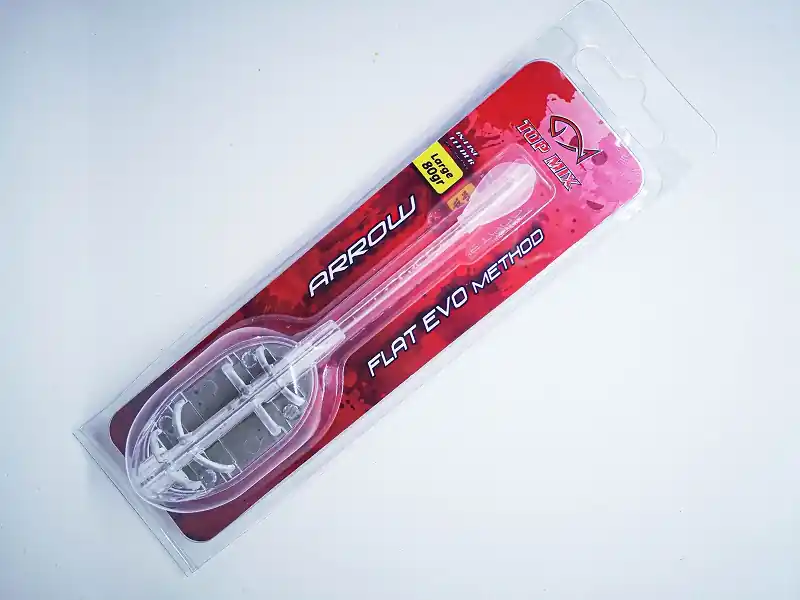 Lage Kosten TOP MIX ARROW FLAT EVO method feeder kosár - L 80g