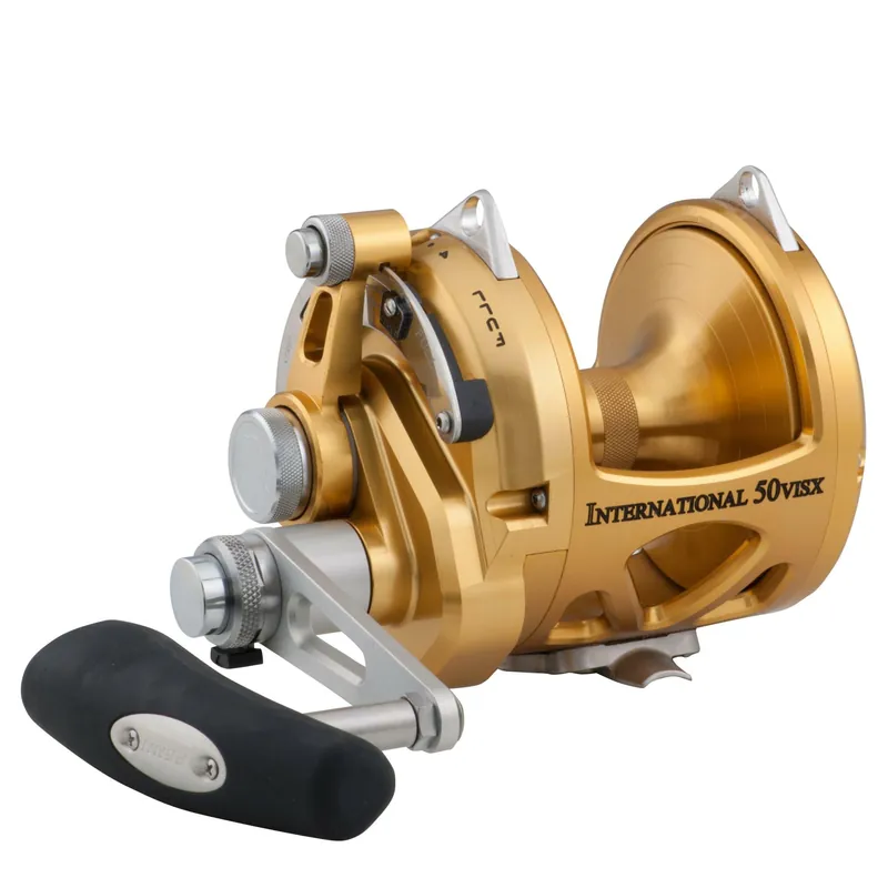 Beste Prijs PENN INT50VISX INTERNATIONAL 50VISX REEL GLD harcsázó pergető orsó