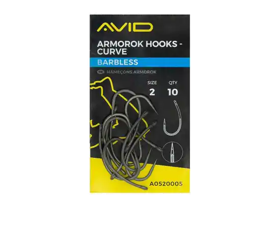 Avid Carp ARMOROK HOOKS - CURVE SIZE 6 BARBLESS horog Korting