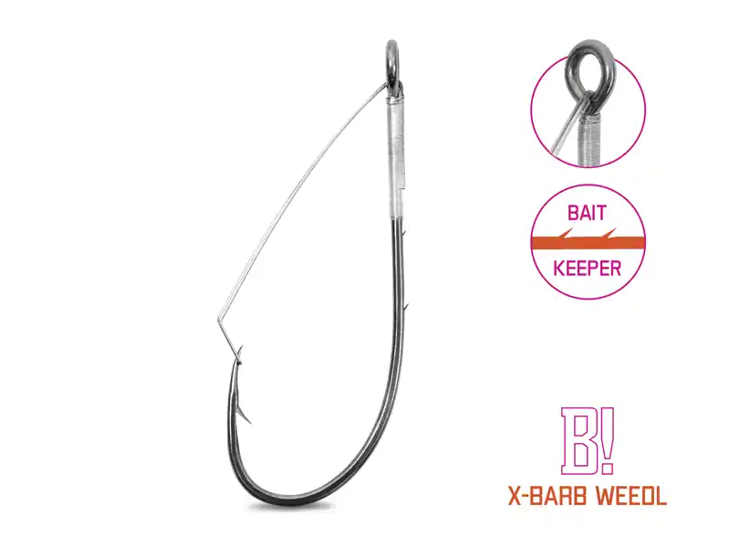 Flitsaanbieding Delphin B! X-BARB WEEDL bokorugró cheburashka horog / 8db 2