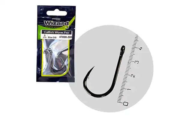 Wizard Catfish Worm Pro Brazed 5/0 3db/csomag Gereduceerde Prijs
