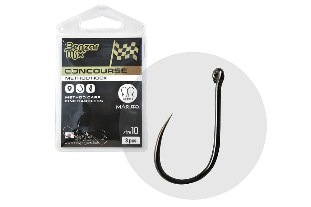 Laatste Kans Benzár Concourse Method Carp Fine Barbless 10 horog