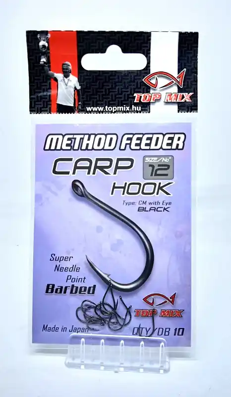 TOP MIX Method Feeder Carp horog Micro Barbed 10 Premium