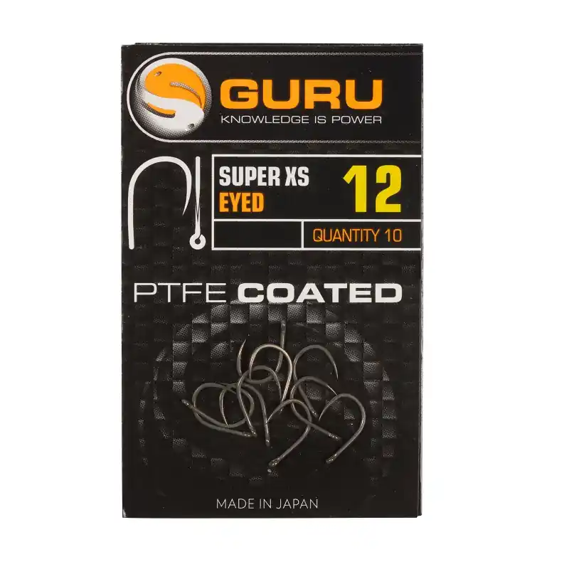 GURU Super XS Size 8 Barbless/Eyed szakáll nélküli horog Voordeelprijs