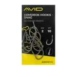 Hete Deal Avid Carp ARMOROK HOOKS - SNAG BARBED- SIZE 2 horog