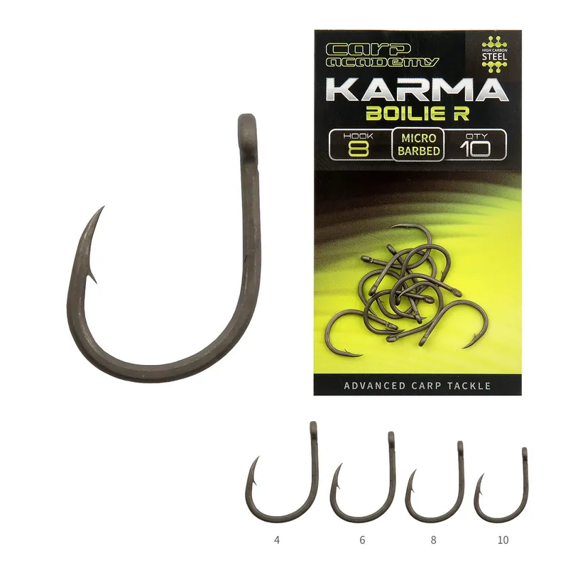 Flitsaanbieding Carp Academy Karma Boilie R 6 10db/cs horog