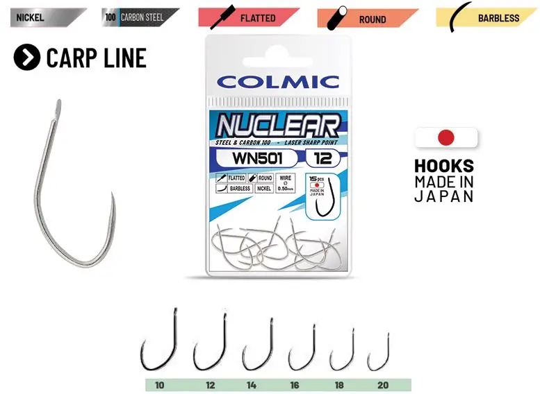 Direct Beschikbaar Colmic Nuclear Wn501 Nickel Barbless 18