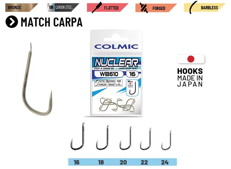 Rechtstreeks Van De Fabrikant Colmic Nuclear Wb610 Bronze Barbless 24