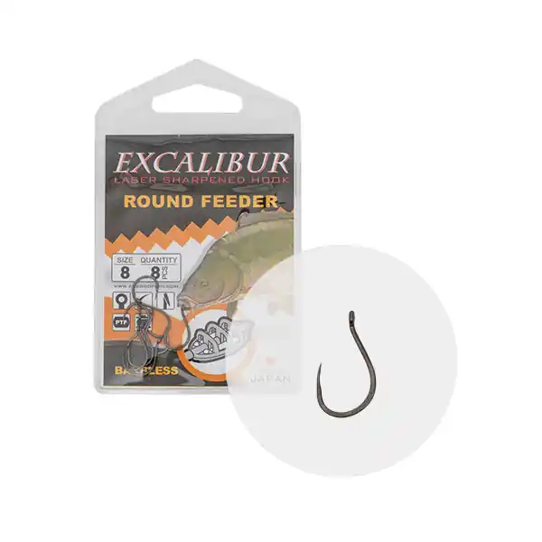 Actieprijs Excalibur Horog Round Feeder Barbless 12