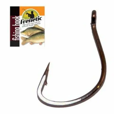 Frenetic FS505 fekete pontyos rövid szárú füles horog Merkproduct