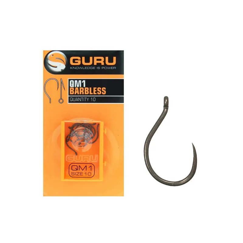 Shop Nu GURU QM1 Hook size 12 Barbless/Eyed