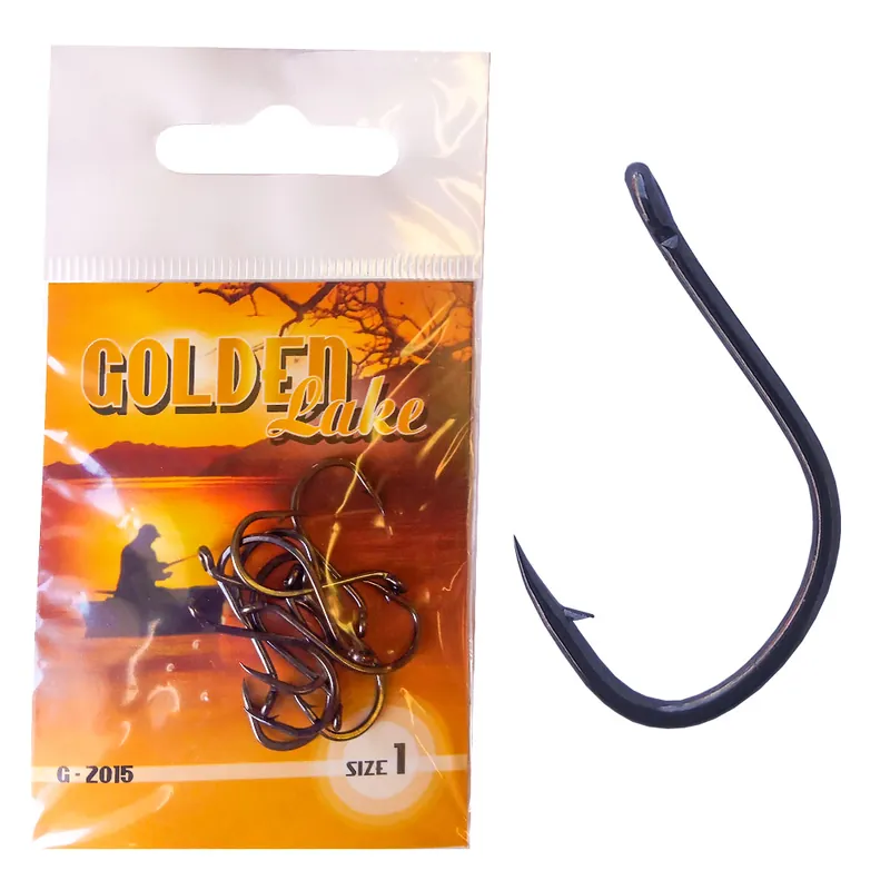 Hoge Kwaliteit Golden Lake horog, 4, black nickel, 10db/csomagolás