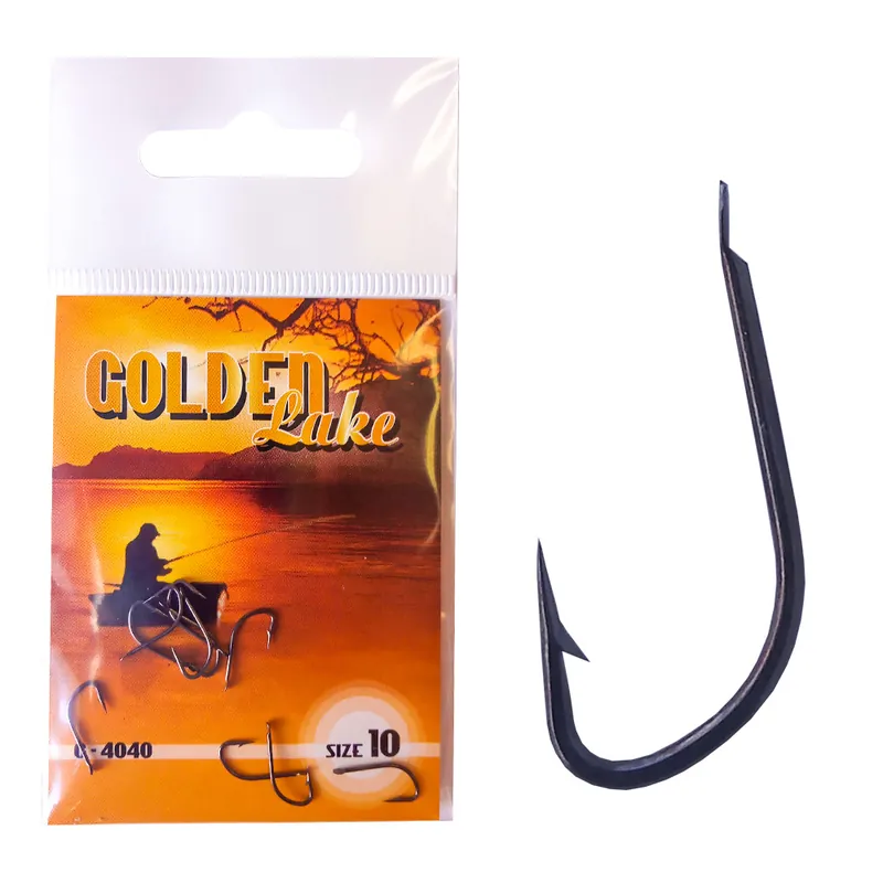 Golden Lake horog, 10, black nickel, 10db/csomagolás Direct Verzonden