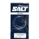 5 flapper Rig 2 2-hook 1 up/1 down tengeri előkötött szerelék Direct Verzonden