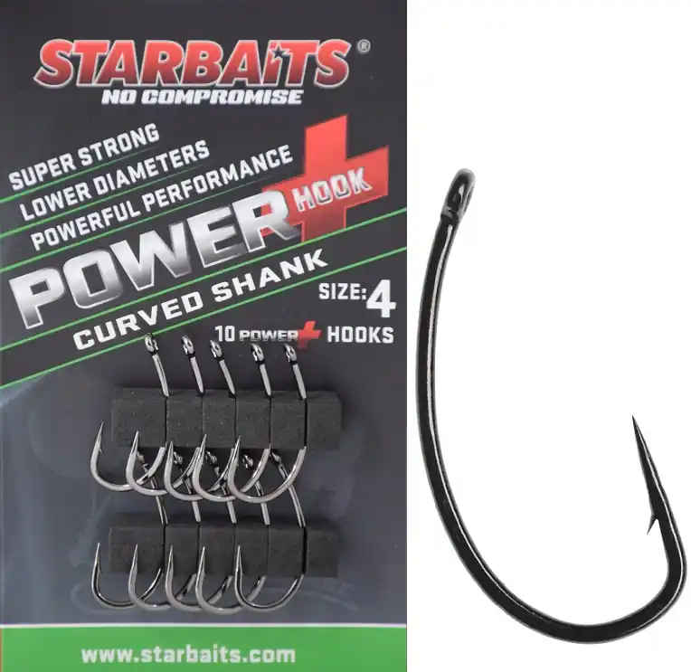 Starbaits Horog Power Curved Shank 6 (10db) Merkproduct