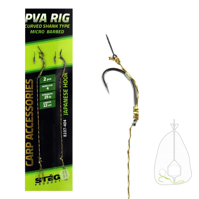 Koop Vandaag Stég PVA Előke horogtüskével 12cm 4-es 2db/cs