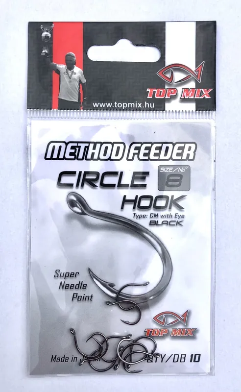 Top Mix Method feeder Circle hook 8 horog Betaalbaar