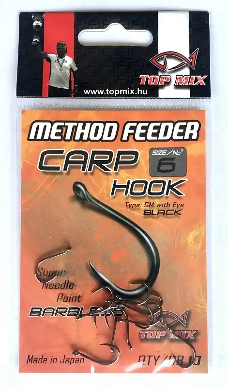 Alleen Vandaag Top Mix Method Feeder Carp Hook Barbless 6 horog