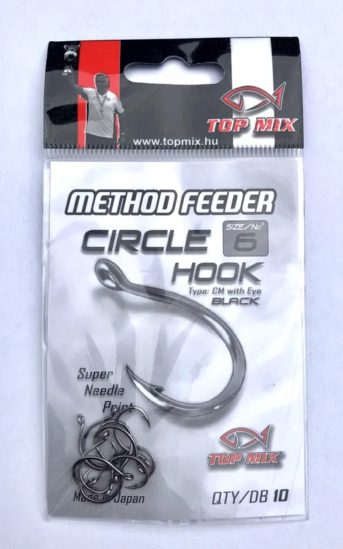 Must-Have Top Mix Method feeder Circle hook 6 horog