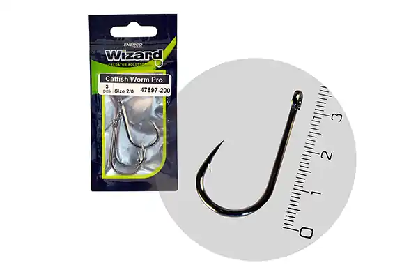 Actieprijs Wizard Catfish Worm Pro 4/0 3db/csomag horog