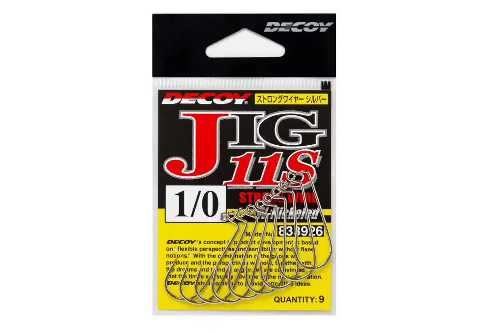 Jig Horog Decoy Jig11S Strong Wire Silver 10/0 Merkproduct