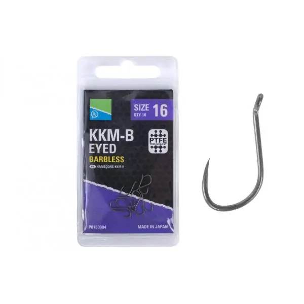 Seizoensaanbieding Preston KKM-B SIZE 12 HOOKS szakáll nélküli horog