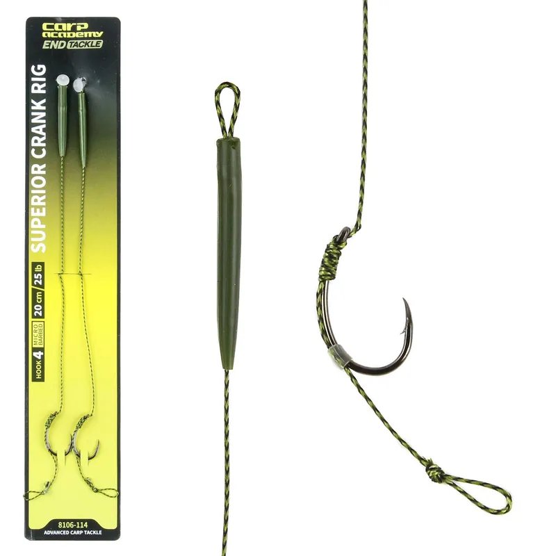 Carp Academy CRANK hook rig pontyozó előke 6-os méret 2db/cs Tijdelijk Beschikbaar