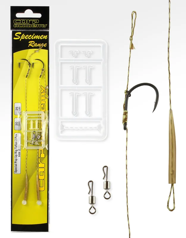 Carp Academy Special Pop Up Rig Teflon 2db/cs 4-es méret Voordeelprijs