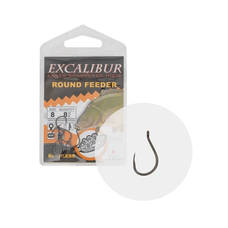 Lage Prijs Excalibur Horog Round Feeder Barbless 8
